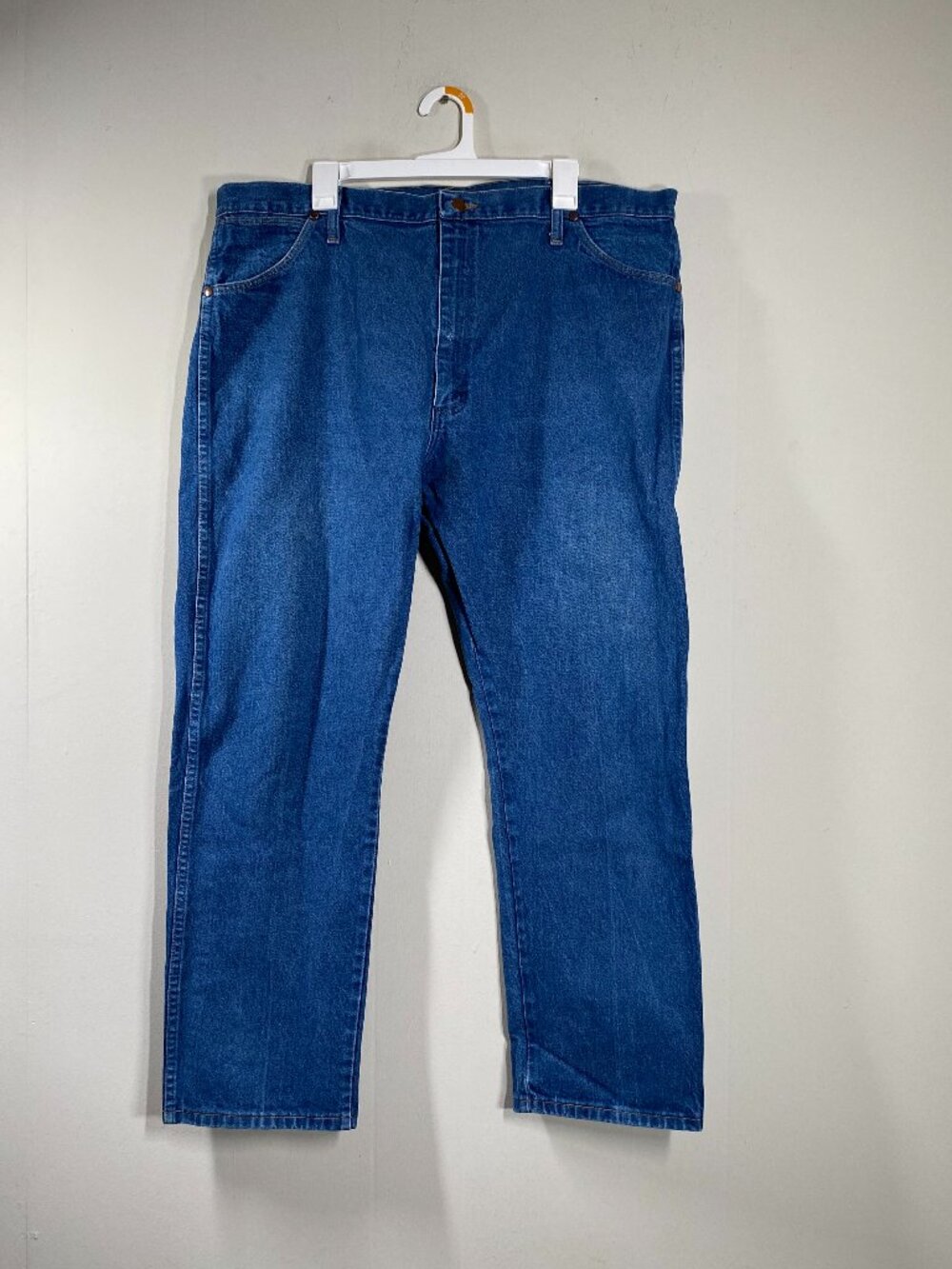 Wrangler Cowboy Cut Denim Jeans Men's 42 x 30 Blue Casual Pants Western 13MWZPW